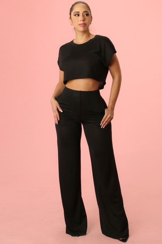 Loose Fit Crop Top and Pant
