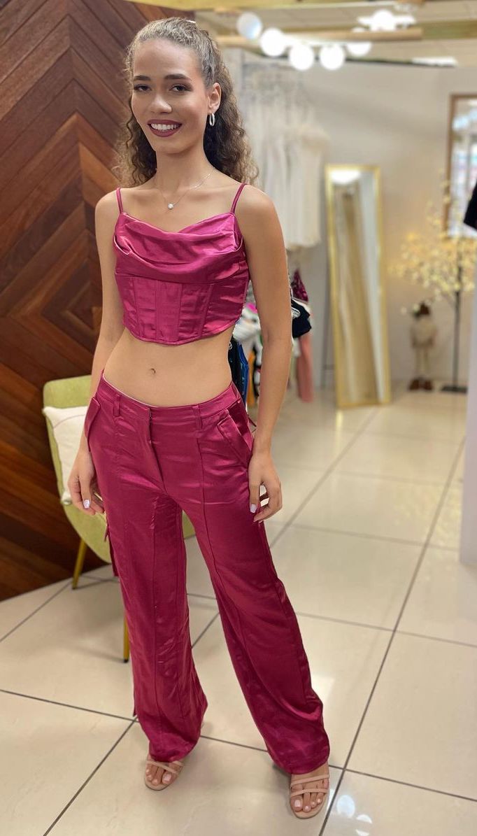 Satin Corset Top