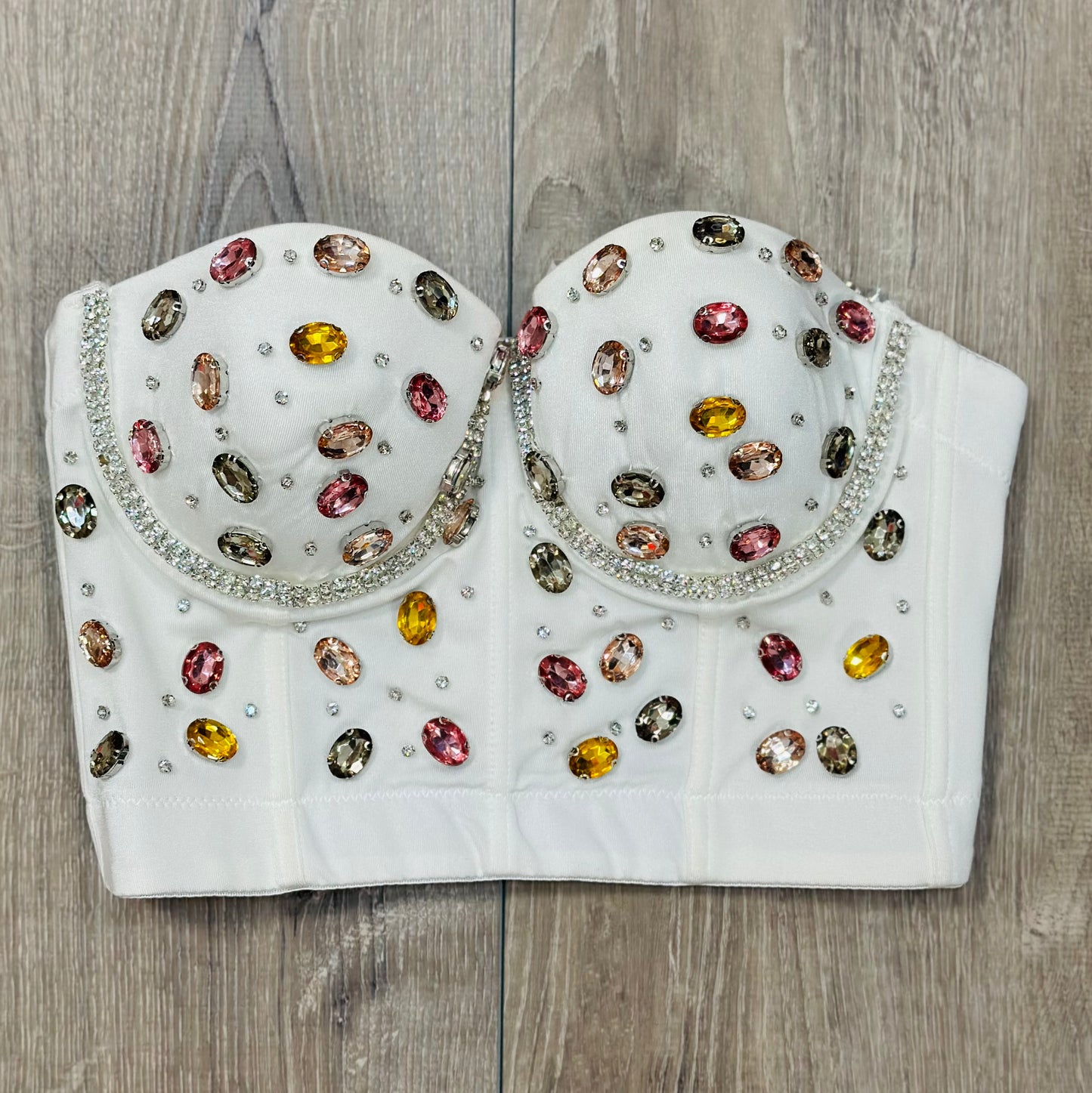 Bustier Stone and Rhinestone