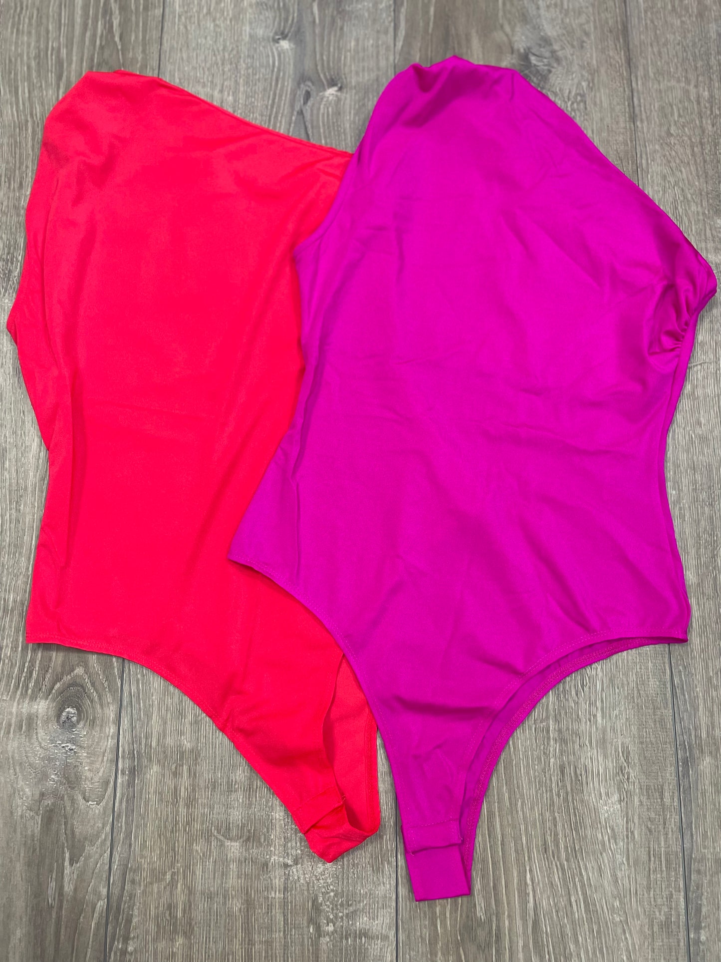 Ruched One Shoulder Bodysuit