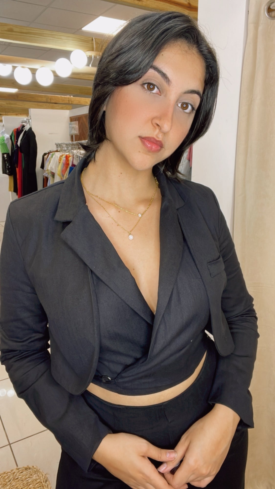Blazer Top and Pant Set