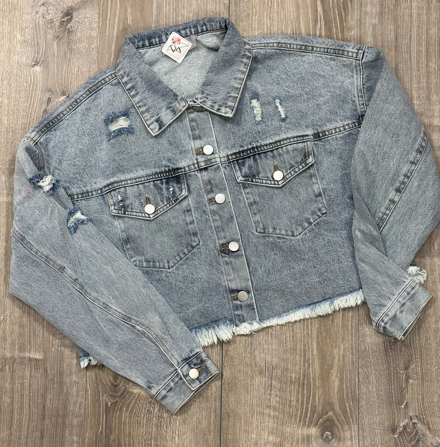 Star Rhinestone Fringe Back Jacket