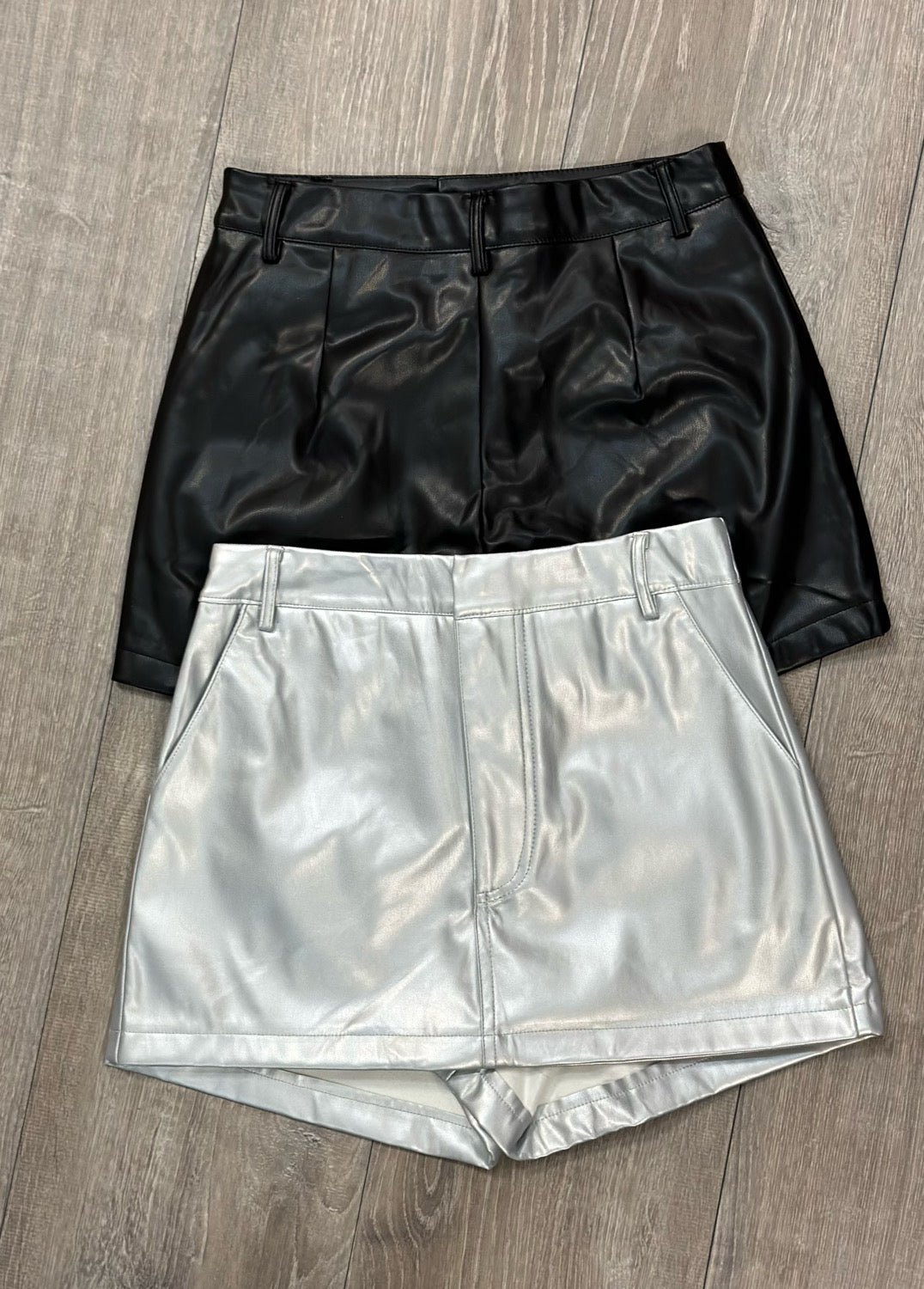 Pocket Leather Mini Skort
