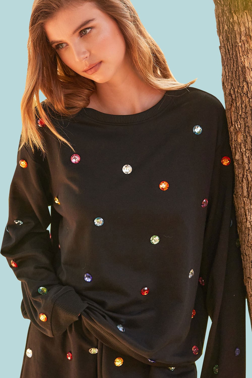 Coat With Color Stone