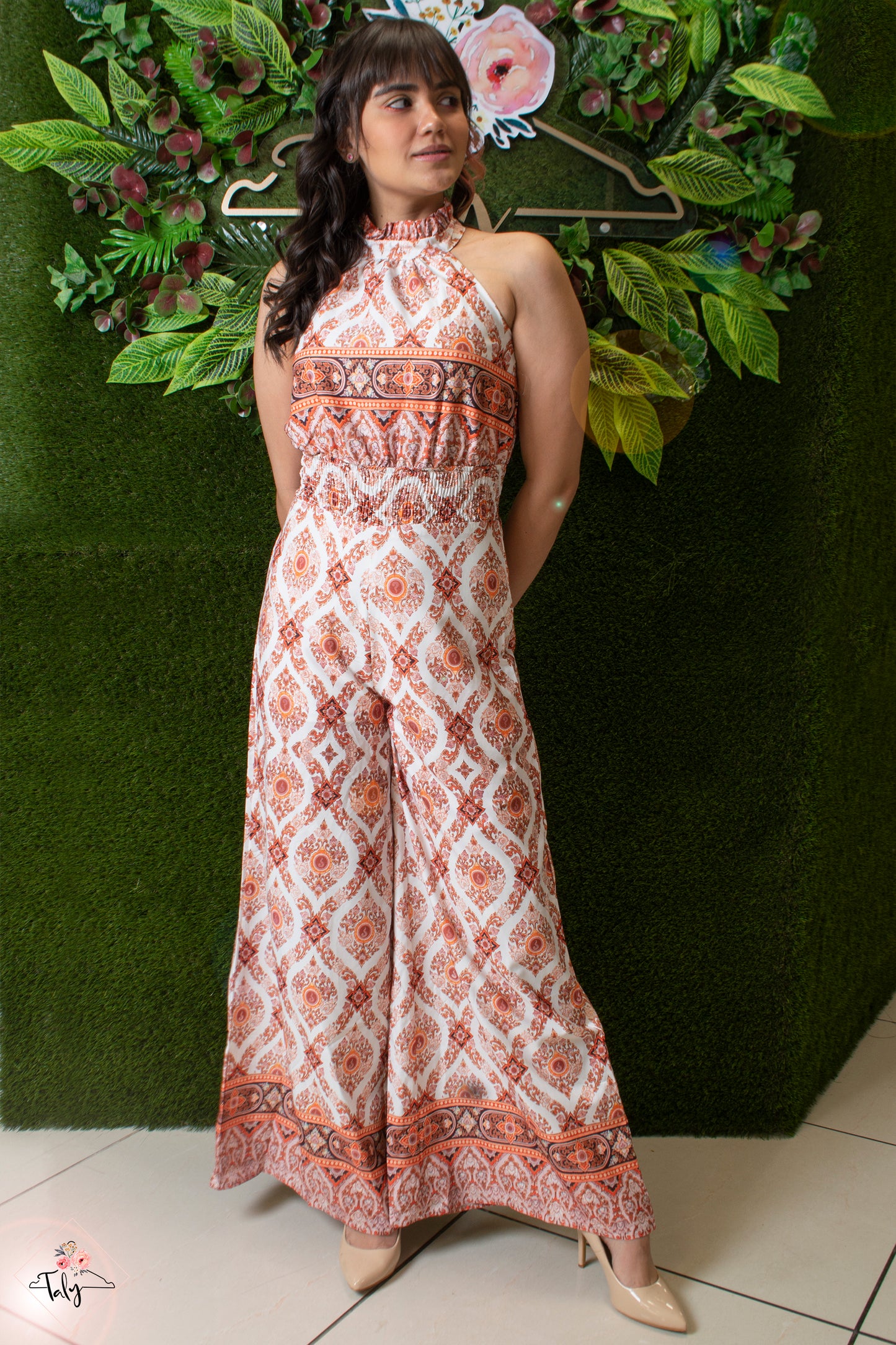 Jumpsuit Halter Print