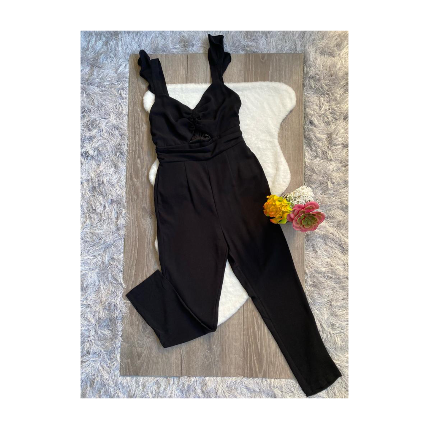 Jumpsuit Sweetheart Neck