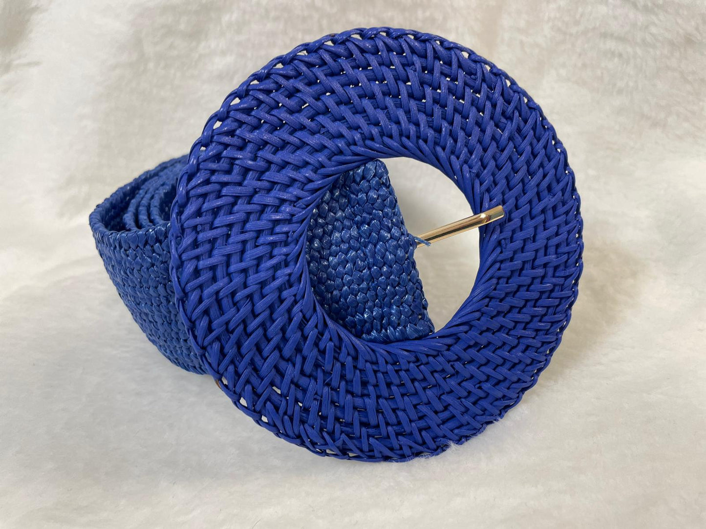 Bamboo Round Buckle Belt