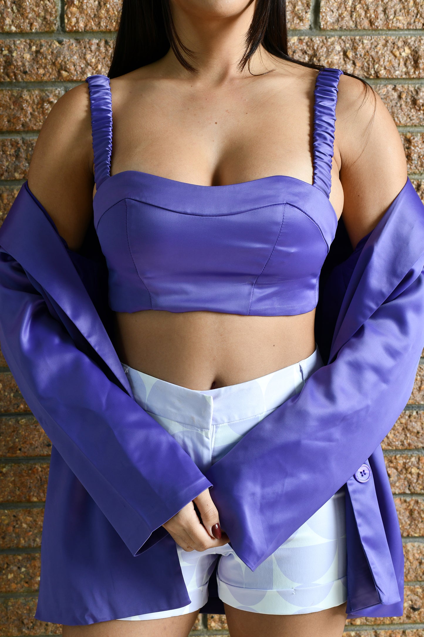 Satin Blazer Oversized