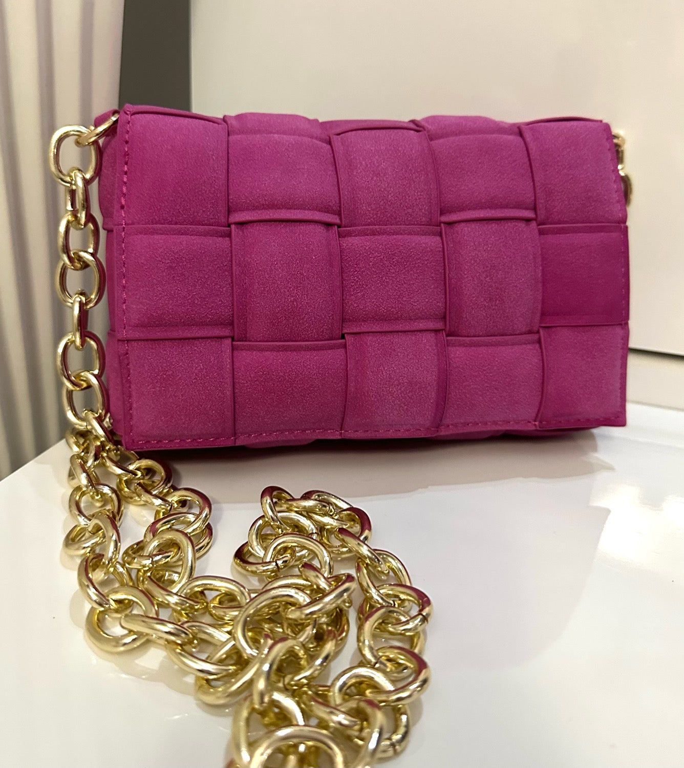 Braided Crossbody Mini Bag