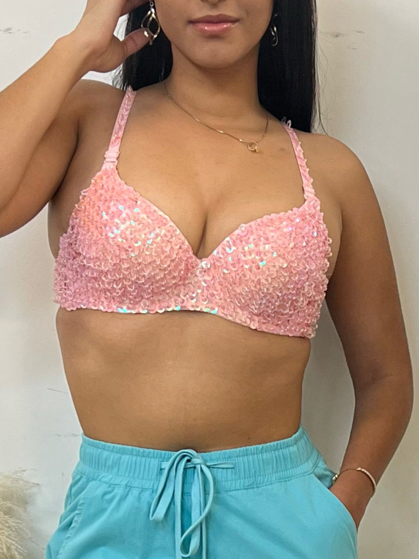 Sequin Bra