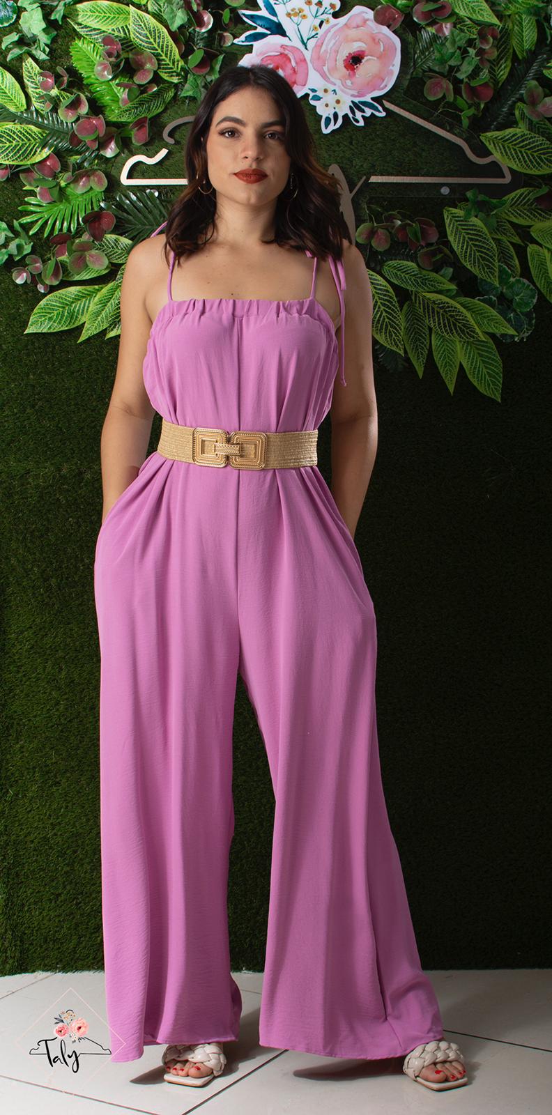 Wide Leg Jumpsuit Spaghetti Strap