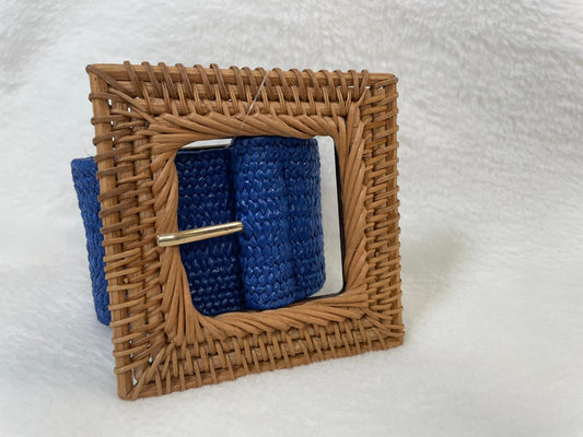 Bamboo Rectangle Buckle Belt