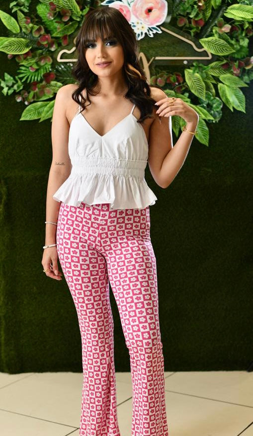 Flare Pants Floral Prints