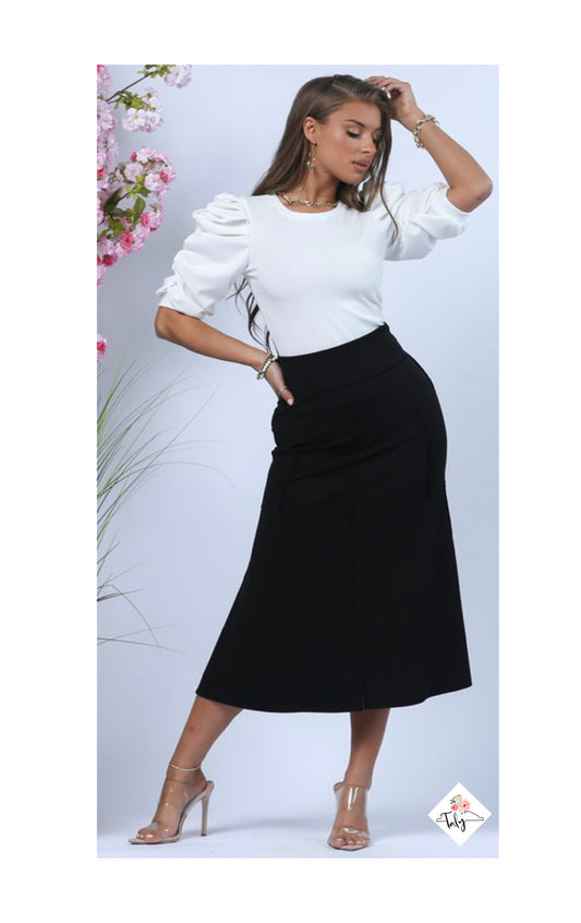 High Waist Dressy Skirt