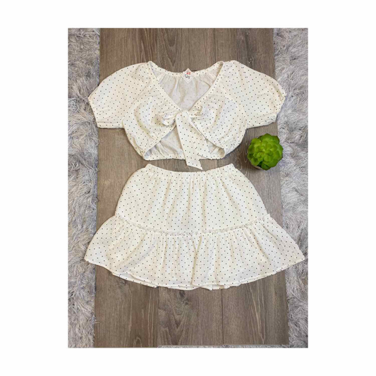 Set  Crop Top with Mini Skirt