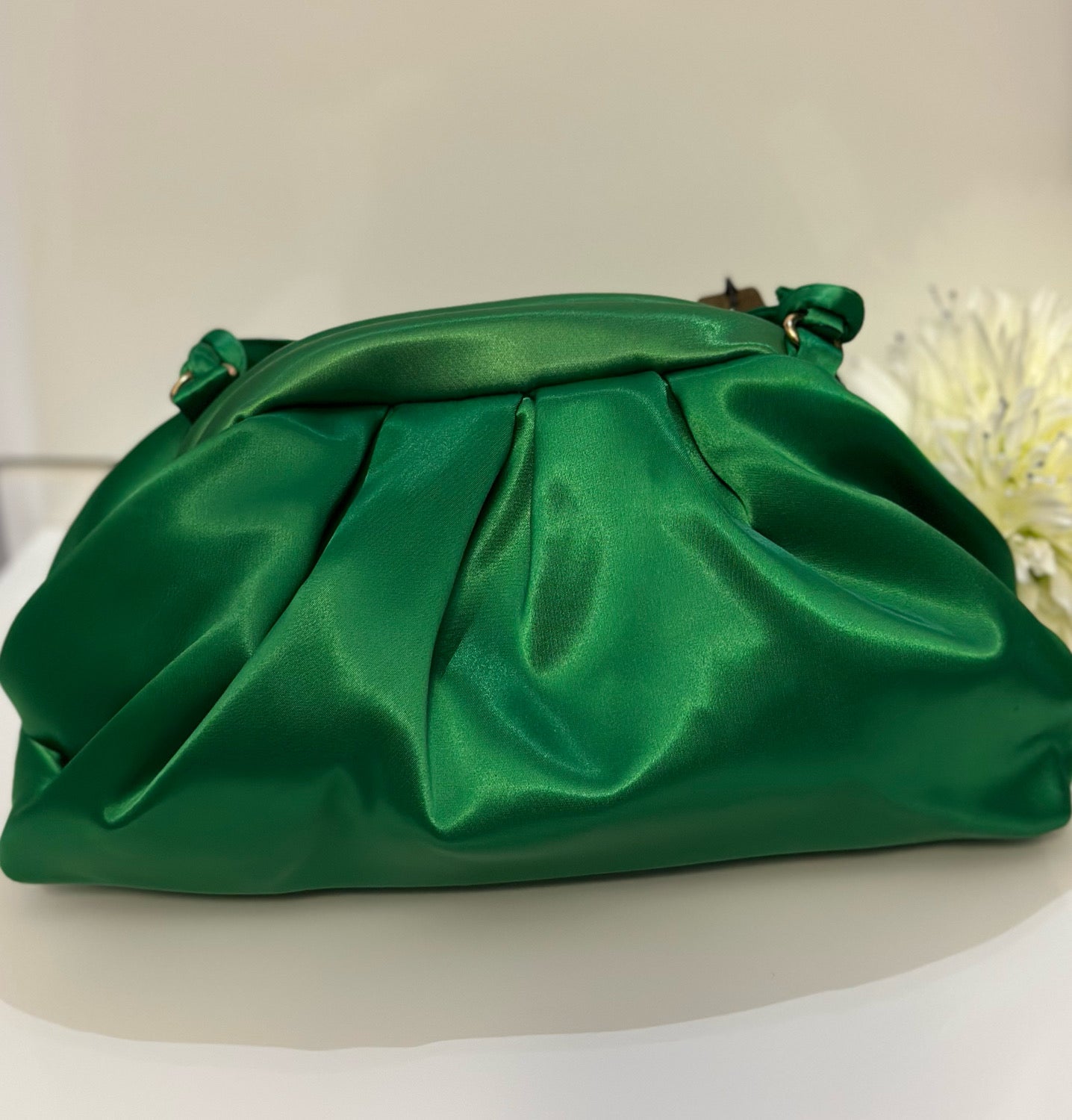 Satin Puffy Crossbody Bag