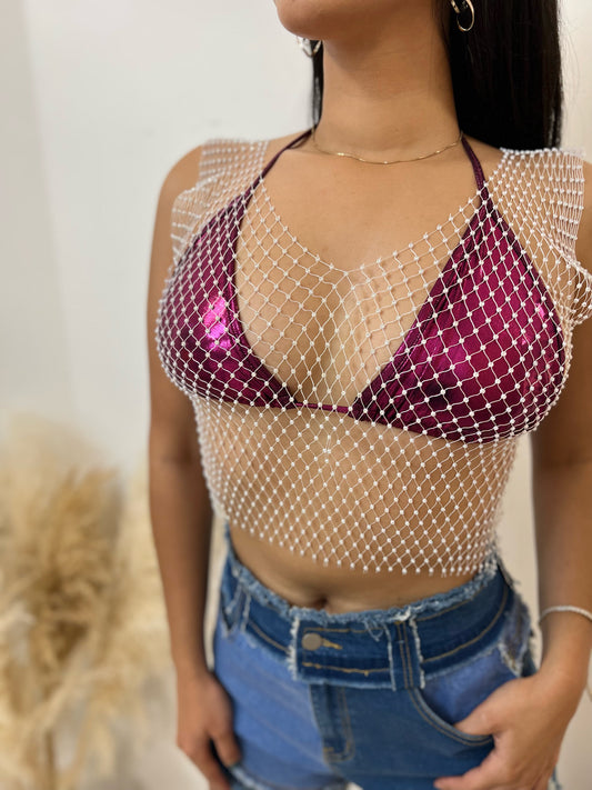 Metallic Color Bra